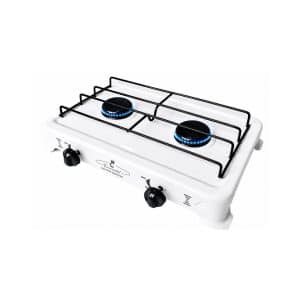 Anafe A Gas de 2 Hornallas (Blanco) | CONOMETAL