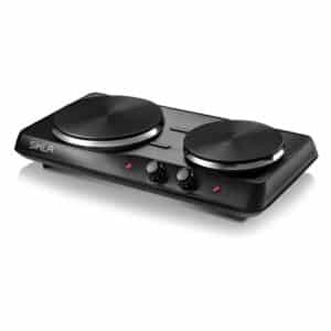 Anafe Eléctrico 2 Hornallas (Negro) | SIKLA