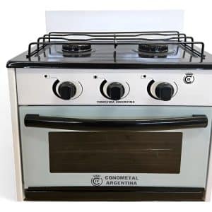 Anafe Cocina 2 Hornallas Con Horno (Blanco) | CONOMETAL