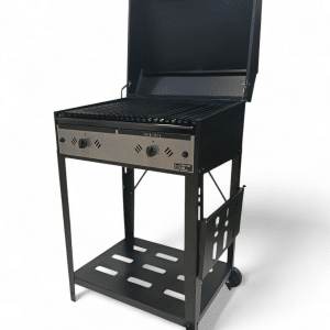 Parrilla A Gas Con Tapa Y Carro Mediana Ponderosa 70 Cm | TAS-EME