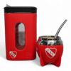 Mate Térmico Tradicional Con Bombilla + Yerbero Independiente | PAMPA