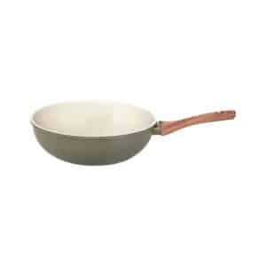Wok Antiadherente Forjado Apto Inducción Verde 28 Cm | JOVIFEL