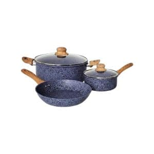 Batería De Cocina Antiadherente Apto Inducción Granito | JOVIFEL