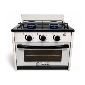 Anafe Cocina 2 Hornallas Con Horno (Blanco) | CONOMETAL