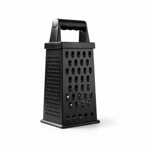 Rallador 4 Caras Acero Inoxidable Negro Base Antideslizante | JOVIFEL