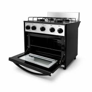 Anafe Cocina 4 Hornallas Con Horno (Negro) | CONOMETAL